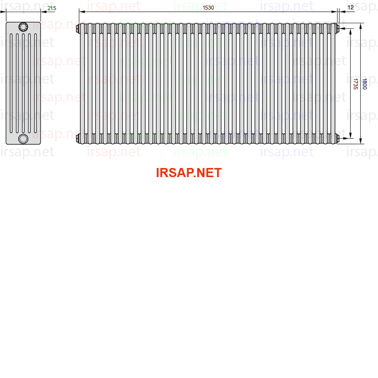 Радиатор IRSAP Tesi 61800/34 T02 CL 01